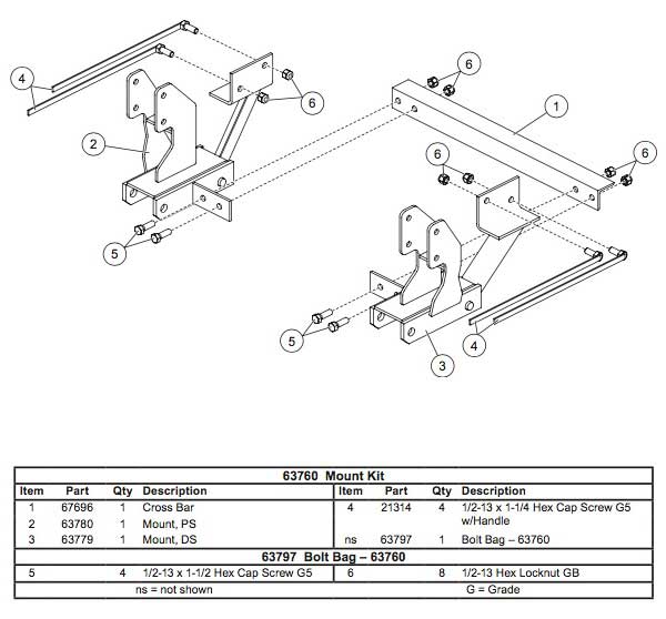 63760 Western Ultra Mount Diagram