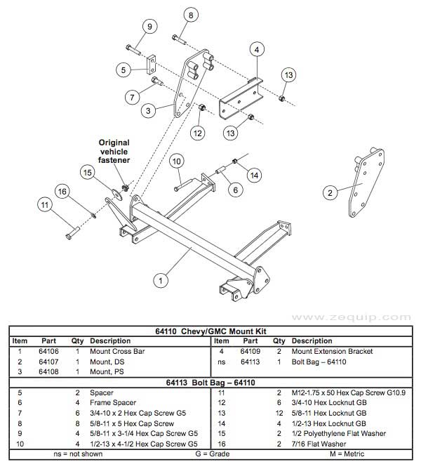 64110 Western Snow Plow Ultra Mount