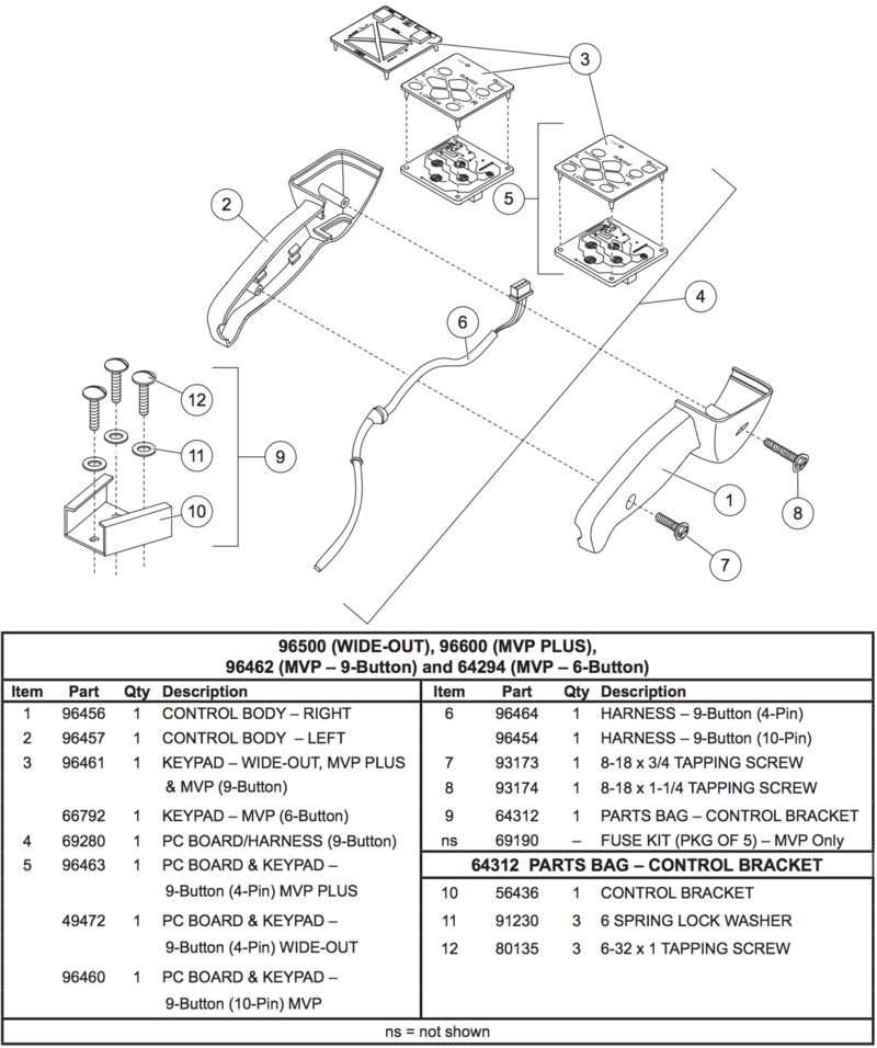 96500 Parts Diagram