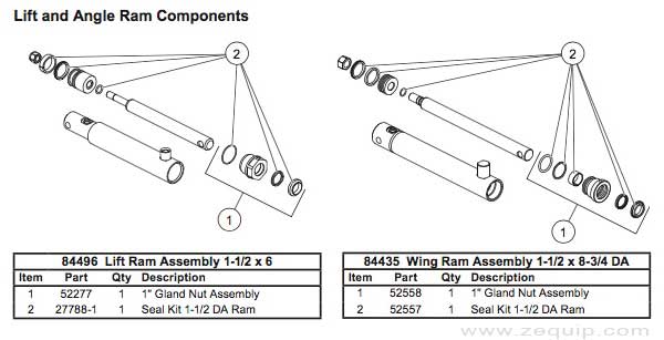 Western Impact Snow Plow Cylinders