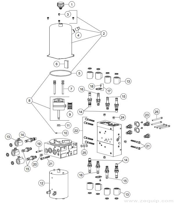 Western MPV3 Hydraulic Unit Diagram