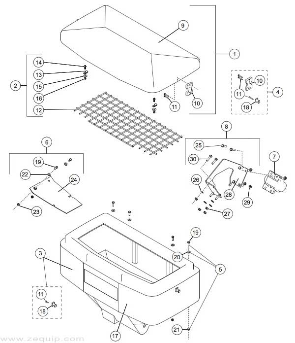 Western Pro-Flo 525 Hopper Parts