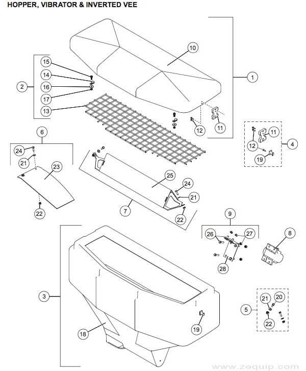 Western Pro Flow 900 Hopper Parts