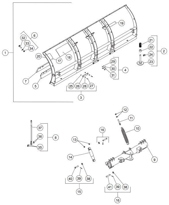 Western Pro Plus Snow Plow Parts Diagram