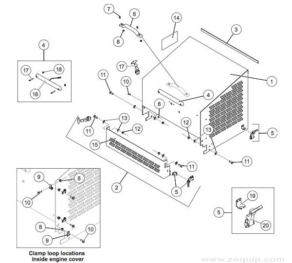 Western Striker Engine Cover Diagram