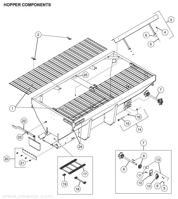 Western Striker Hopper For Gas Engine Models Diagram