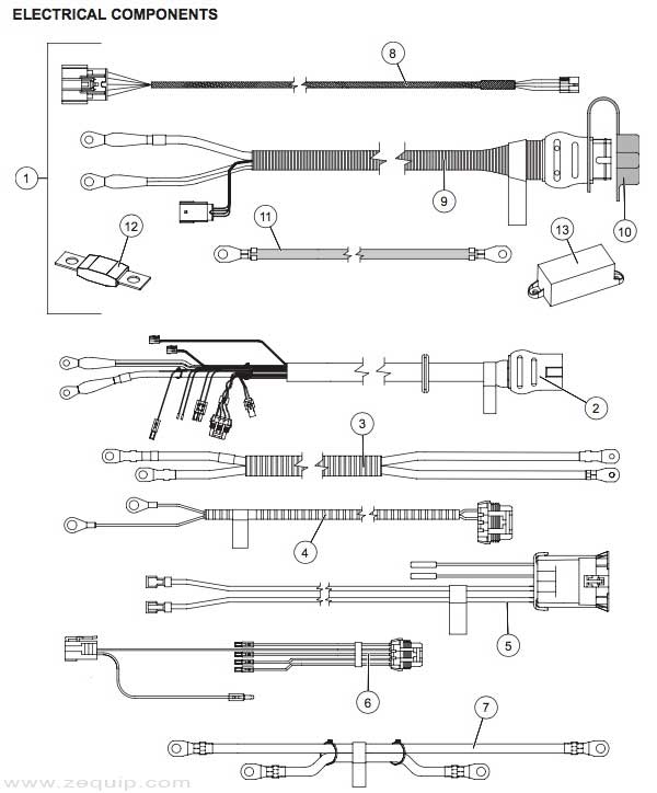 Western Striker Electrical Components Diagram