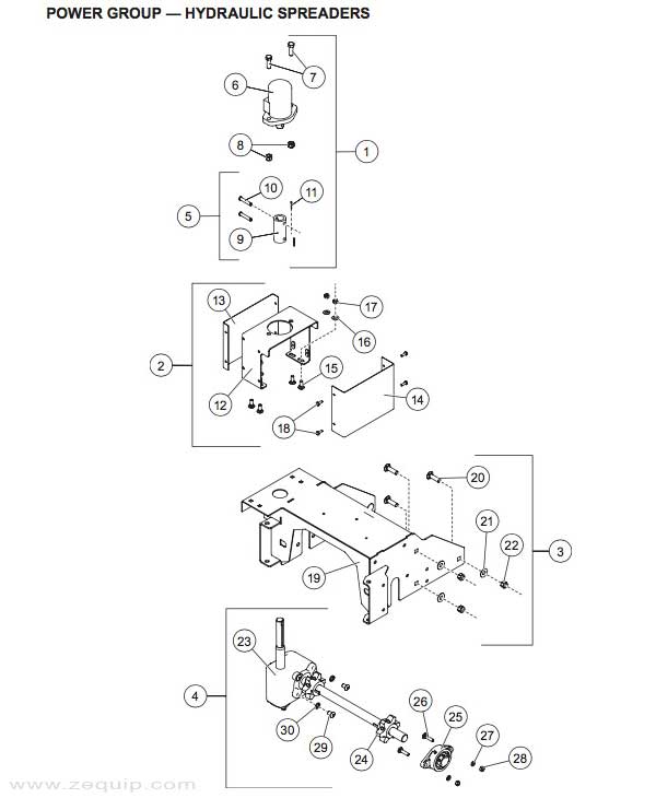 Western Striker Hydraulic Power Group Diagram