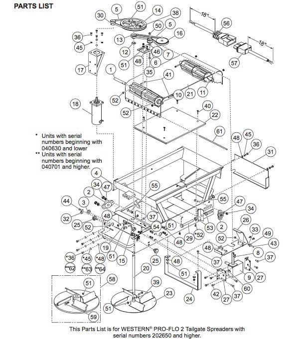 Western Pro-Flo Parts Diagram 2