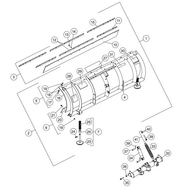 Western Pro-Plow Blade Diagram