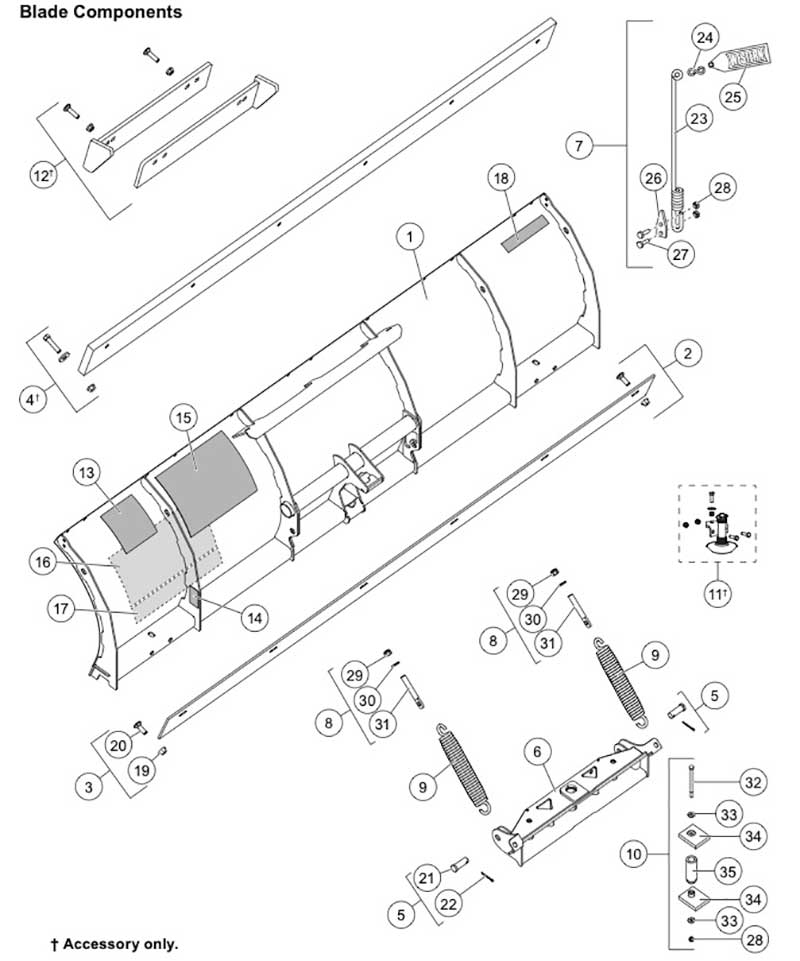 Western Defender Blade Diagram