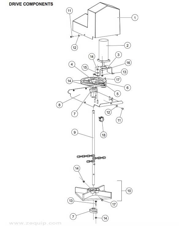 Western Model 2500 Drive Parts Diagram