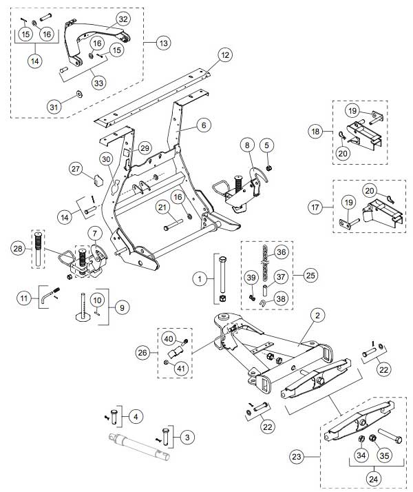 Western Wide-Out Lift Diagram